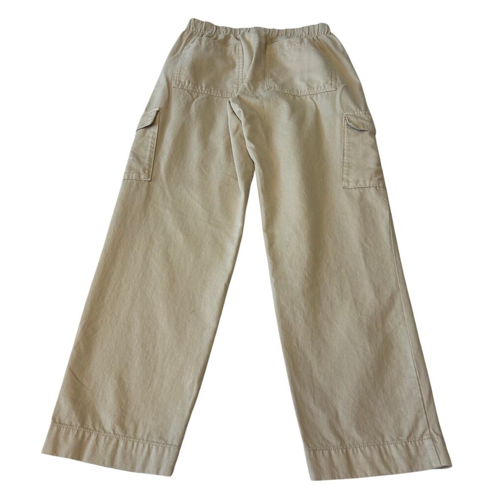 Gap Women's Twill Cargo Pants Mid Rise Pull On Stretch Casual Sz M Tan Utility - Picture 2 of 8